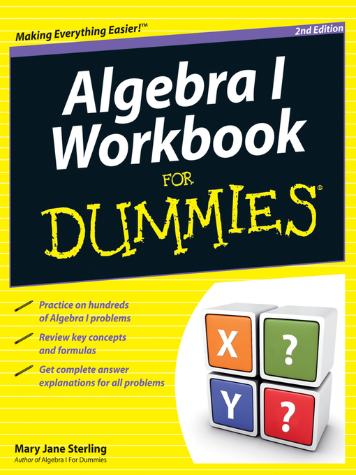 Title details for Algebra I Workbook For Dummies by Mary Jane Sterling - Available